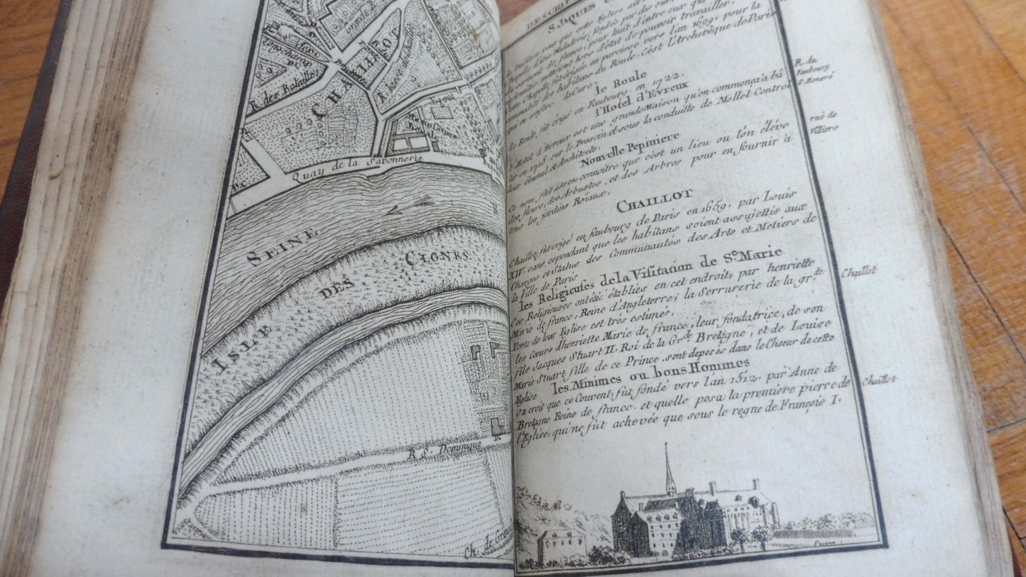 Plan topographique et raisonné de Paris (Pasquier et Denis) 1758