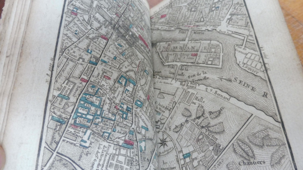 Plan topographique et raisonné de Paris (Pasquier et Denis) 1758