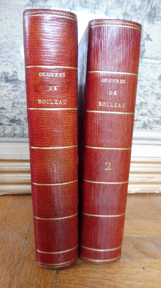 Oeuvres de Boileau Despréaux 1800 2 vol.