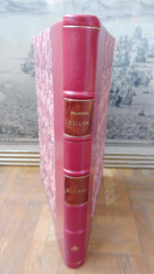 Oeuvres de François Villon 1943 illus. Dratz VELIN + suites + BàT signé