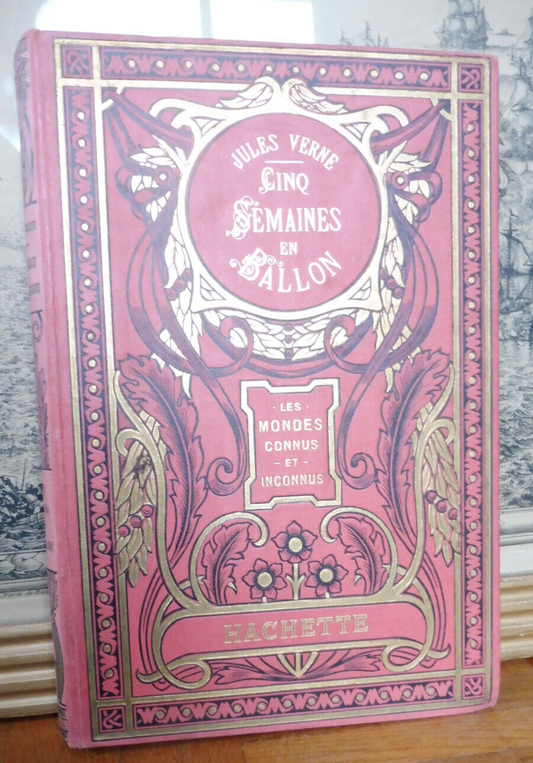 Cinq semaines en ballon (Jules Verne) s.d. illus. Riou et Montaut