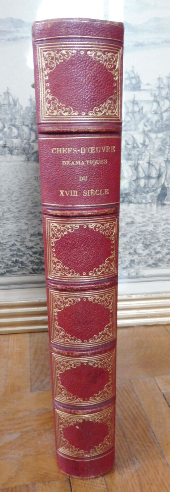 Chefs-d'oeuvres dramatiques du 18e siècle (Beaumarchais...) 1872 illus. Geffroy
