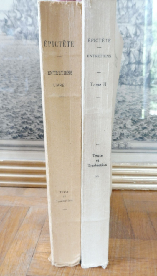 Entretiens d'Epictète 1949 2 vol.