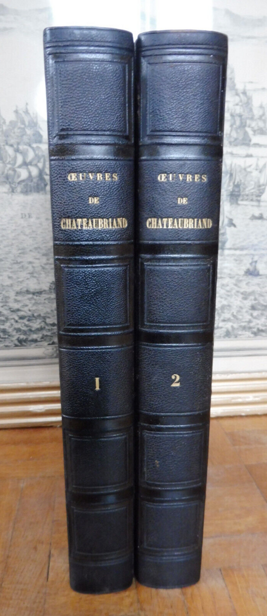 Oeuvres de Chateaubriand 1849 2 vol.