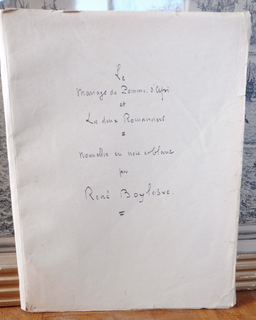 Le Mariage de Pomme d'Api (René Boylesve) 1924 JACOMET ENVOI