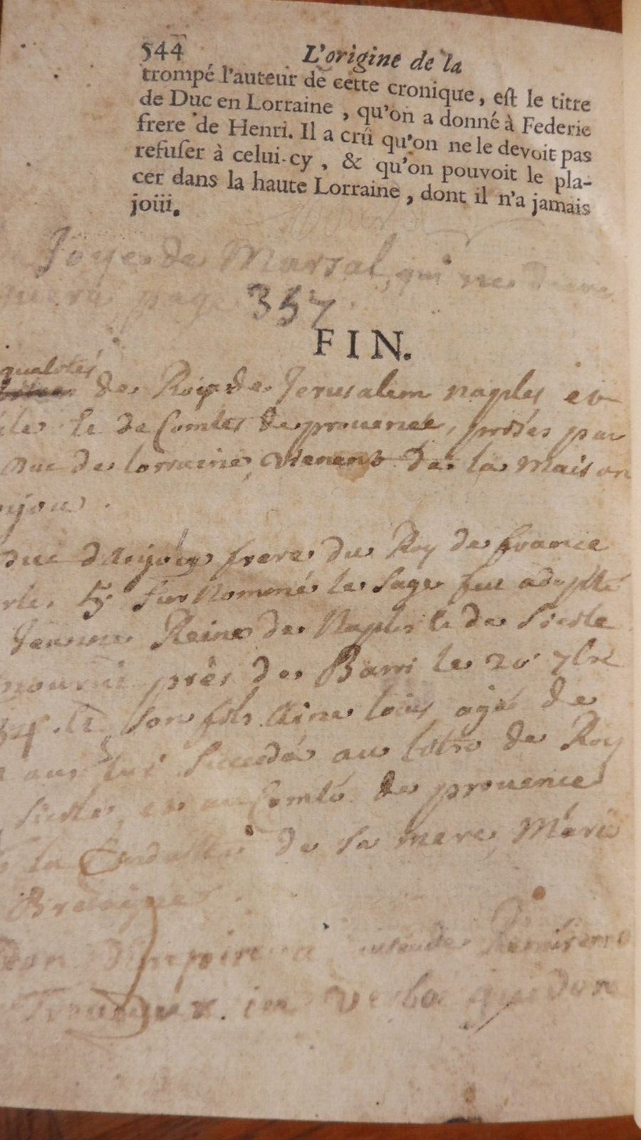 Les Origines de la maison de Lorraine (P. Picard) 1704