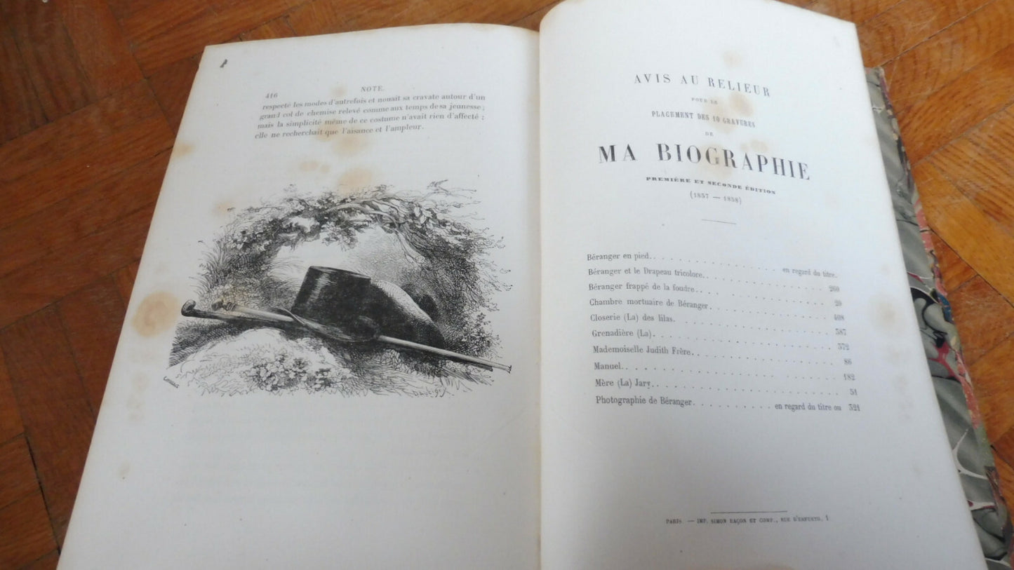 Ma Biographie (Béranger) 1868