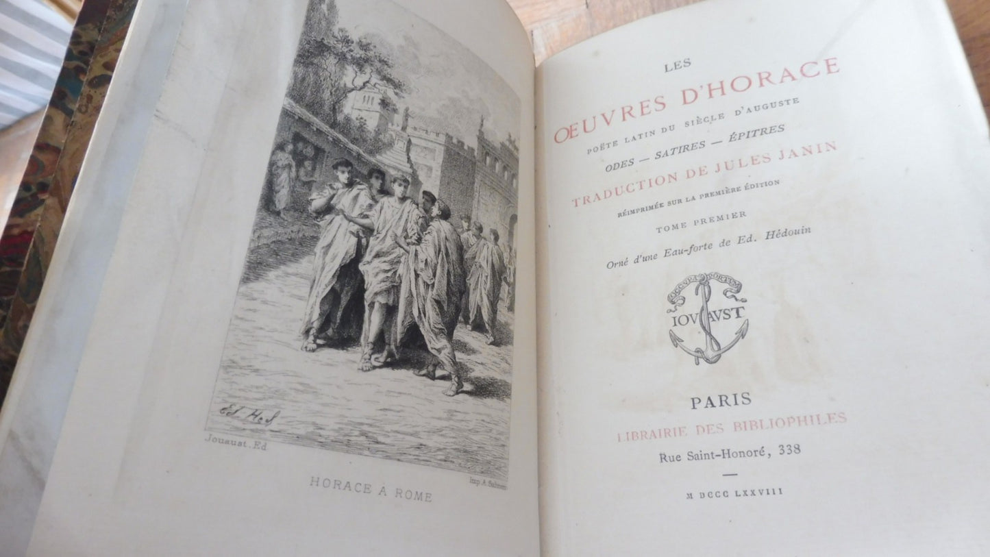 Oeuvres d'Horace 1878 2/2 JOUAUST