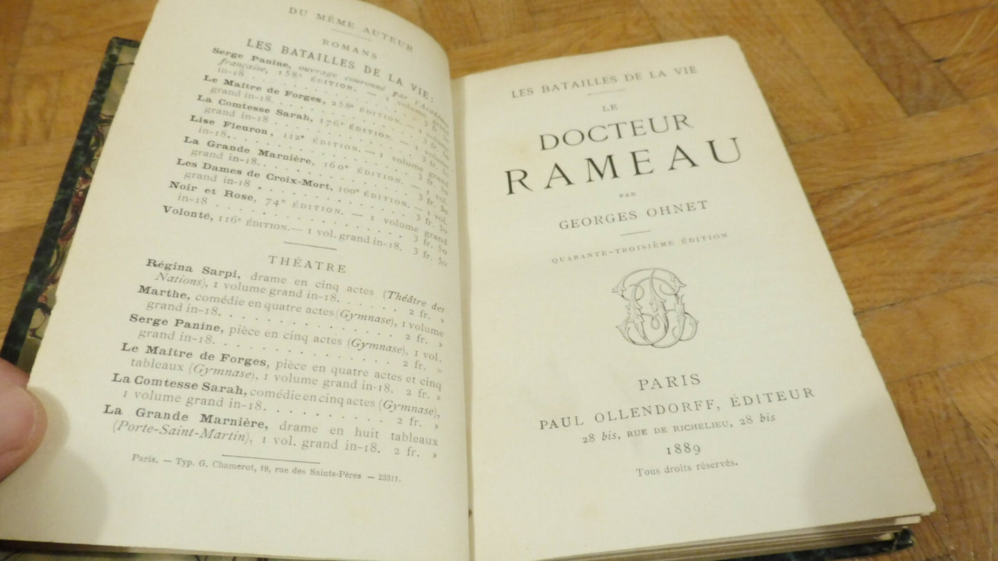 Le Docteur Rameau (Georges Ohnet) 1889