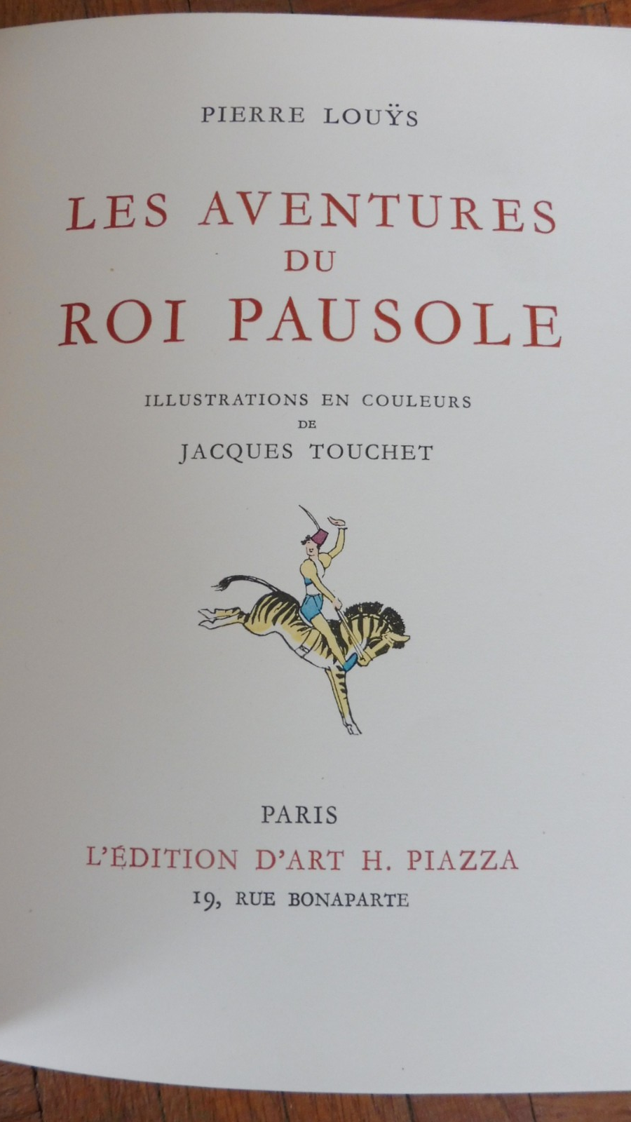 Les Aventures du roi Pausole (Pierre Louÿs) 1939 illus. Touchet
