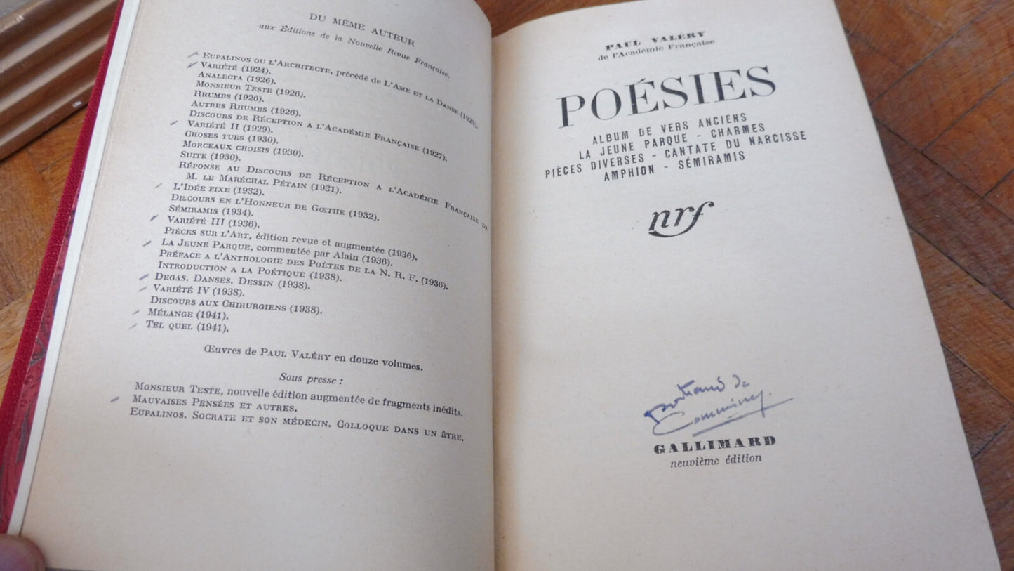 Poésies (Paul Valéry) 1942