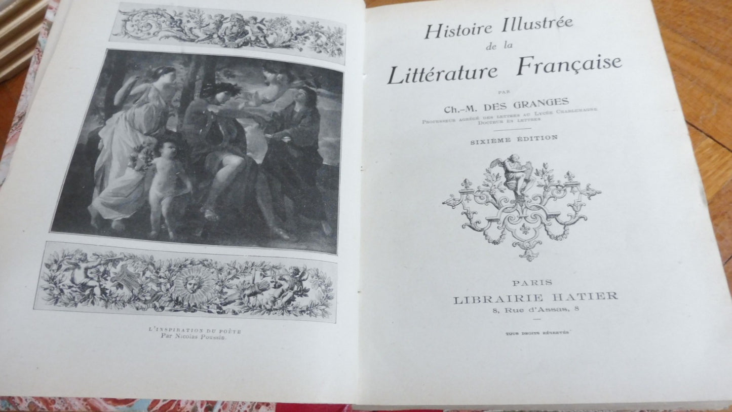 Histoire illustrée de la littérature française (Des Granges) s.d.