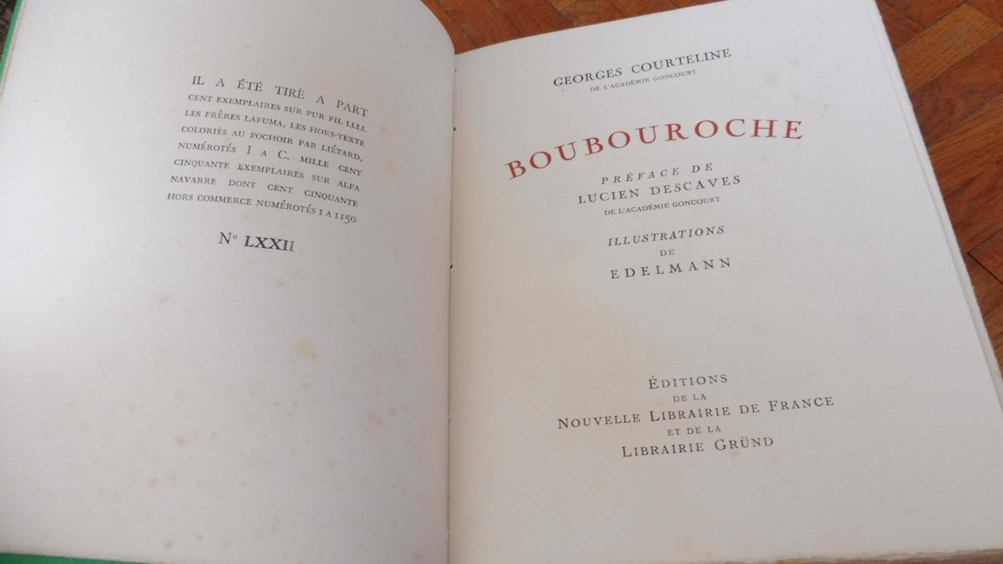 Boubouroche (Georges Courteline) 1947 illus. Edelmann PUR FIL