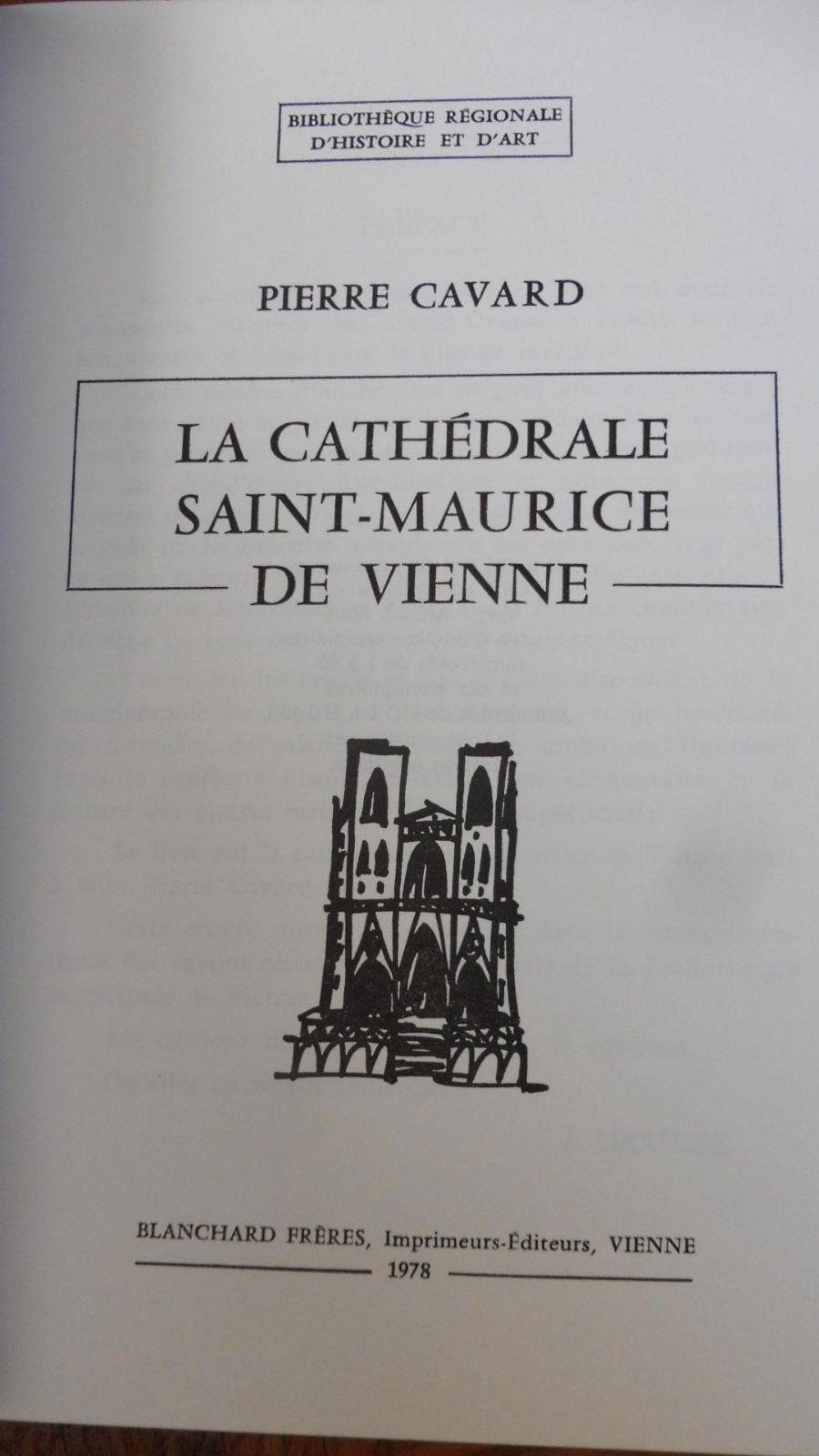 La Cathédrale Saint-Maurice de Vienne (Pierre Cavard) 1978