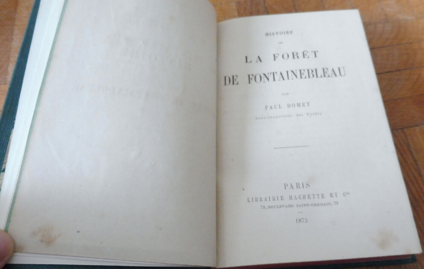 Histoire de la Forêt de Fontainebleau (Paul Domet) 1873