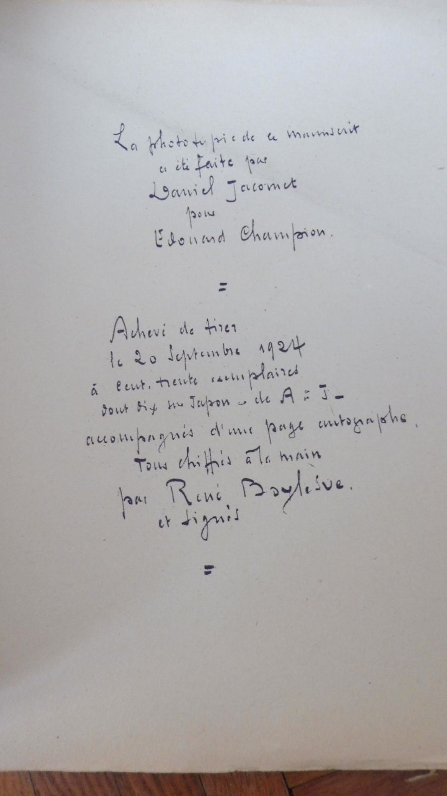 Le Mariage de Pomme d'Api (René Boylesve) 1924 JACOMET ENVOI