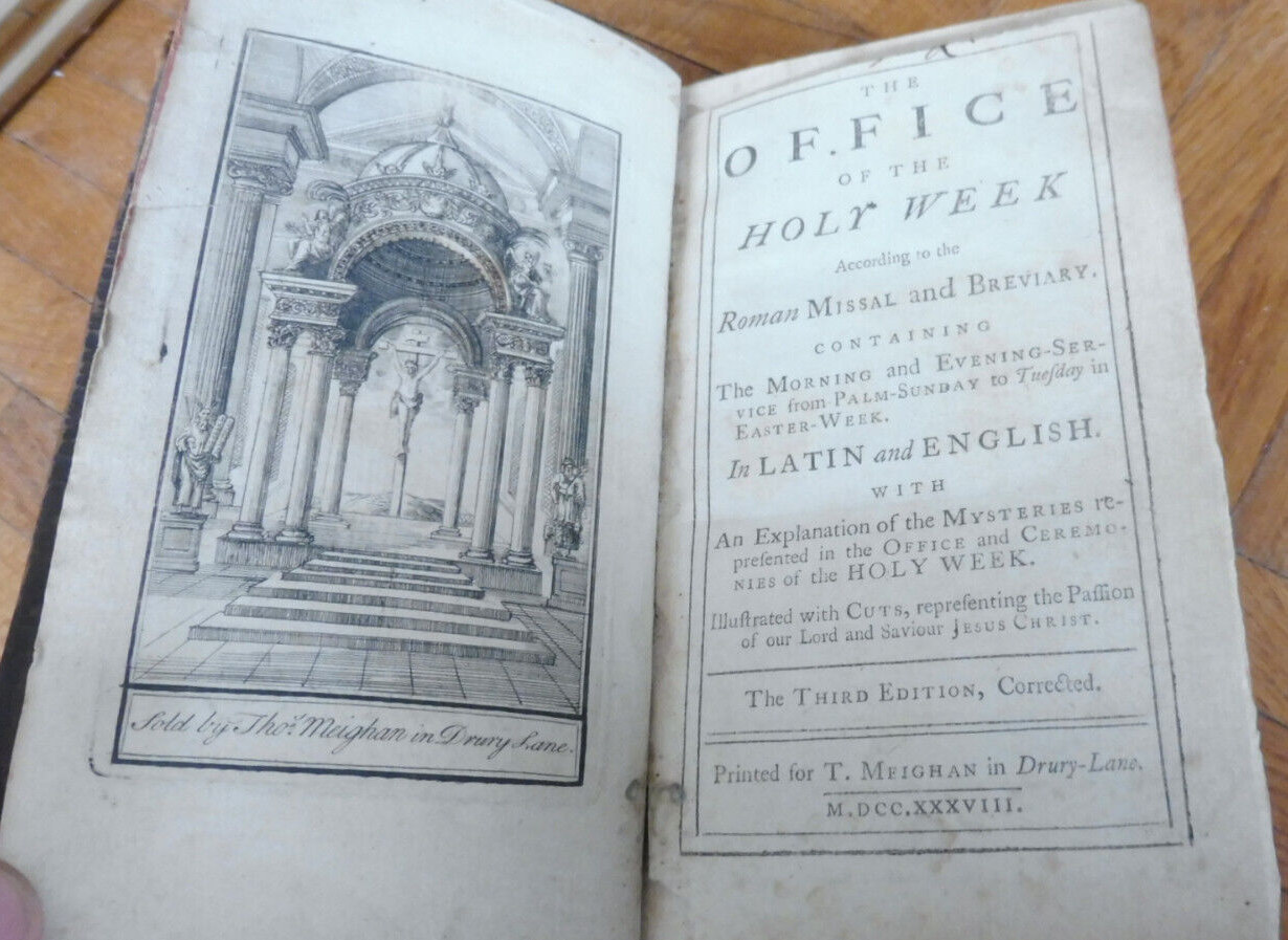 Office of the Holy Week 1738