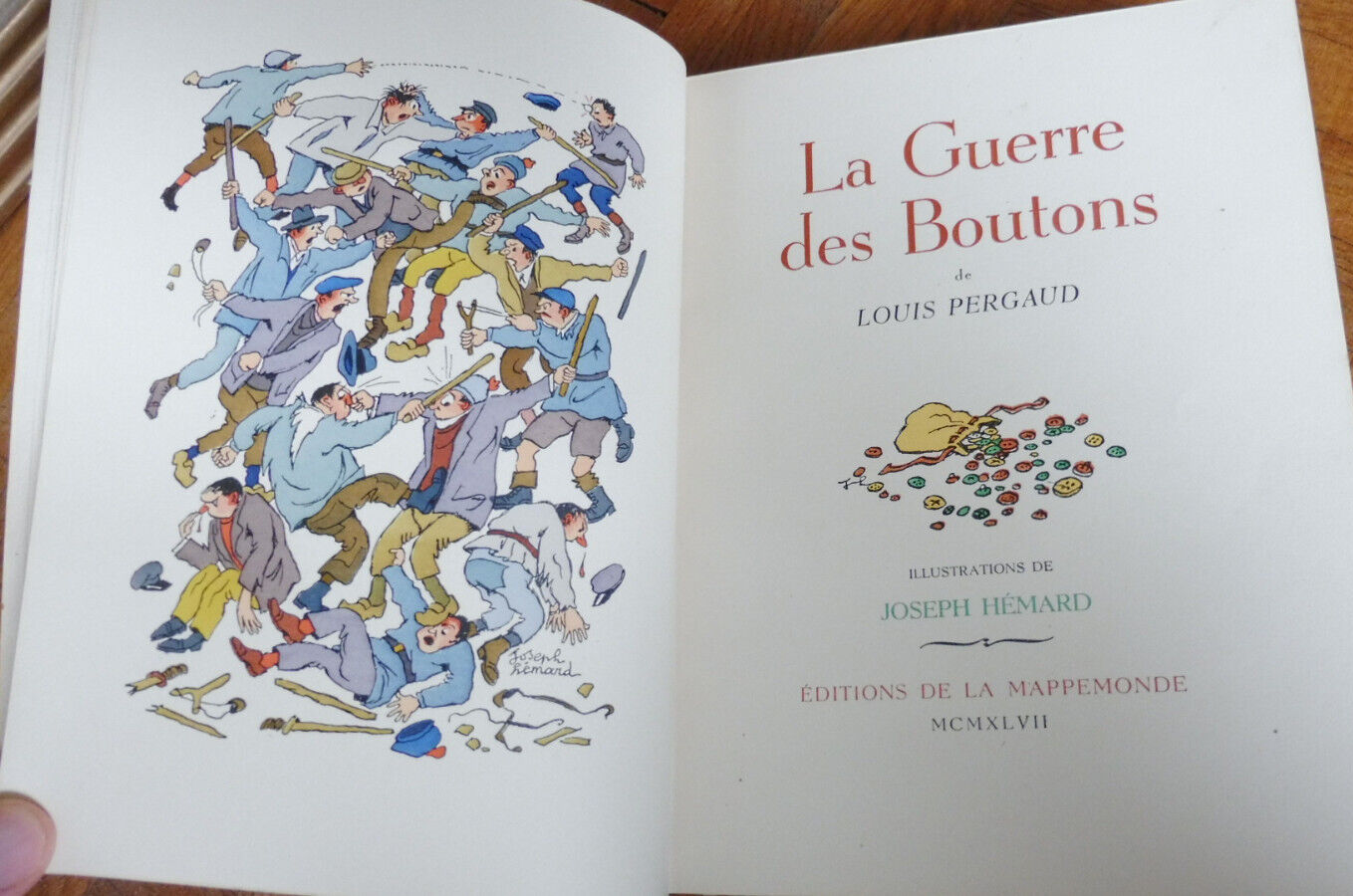 La Guerre des boutons (Louis Pergaud) 1947 illus. Hémard