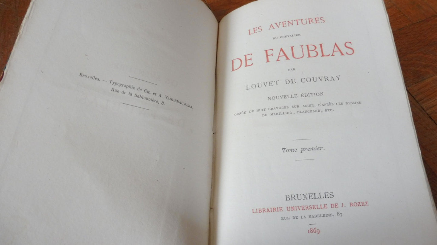 Les Aventures du Chevalier De Faublas (Louvet de Couvray) 1869 4/4