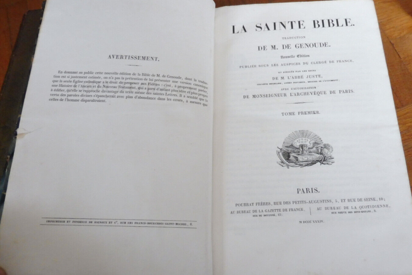 La Sainte Bible (De Genoude trad.) 1834 3/3