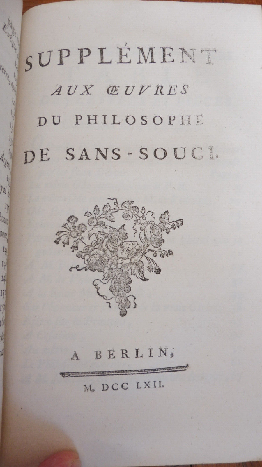 Oeuvres du philosophe de Sans-Souci (Frédéric II de Prusse) 1740 2/2