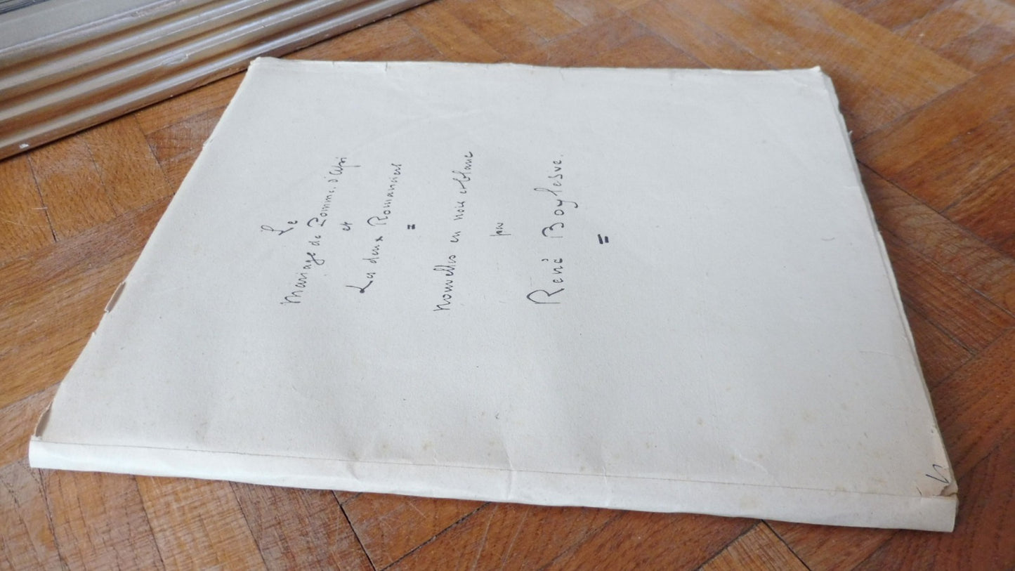 Le Mariage de Pomme d'Api (René Boylesve) 1924 JACOMET ENVOI