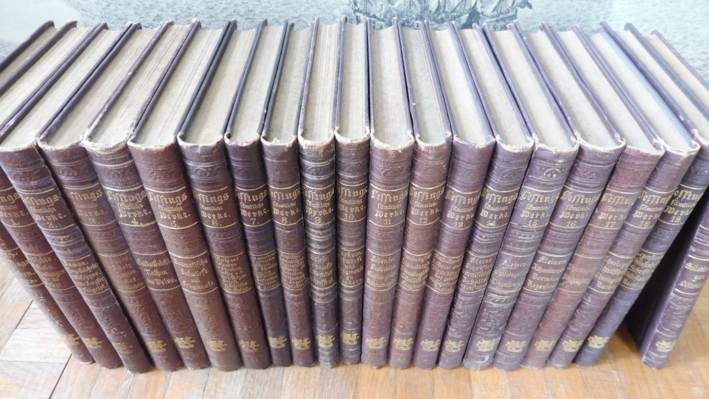 Lessings fämliche Werke (Gotthold Ephraim Lessing) s.d. 21 vol.