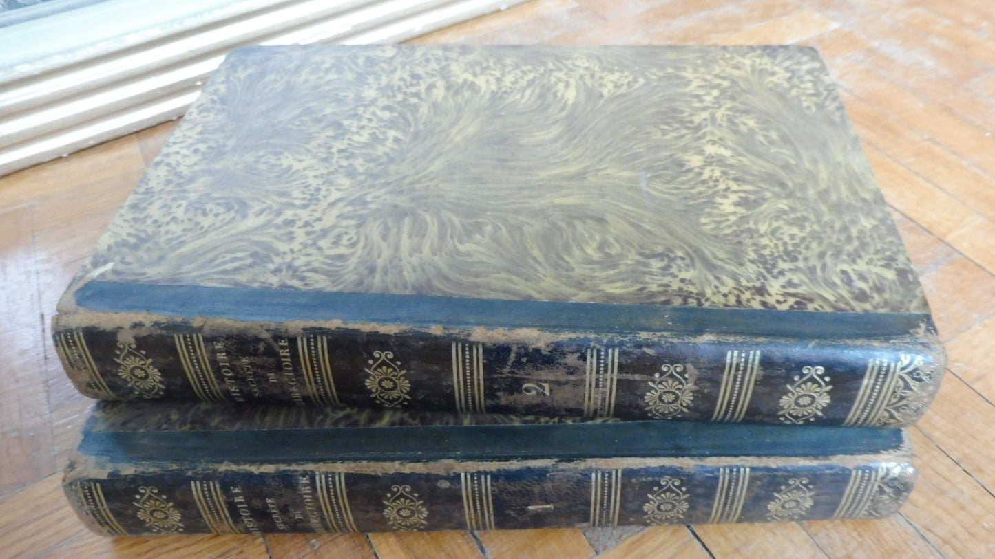 Histoire secrète du Directoire 1852 2 vol.