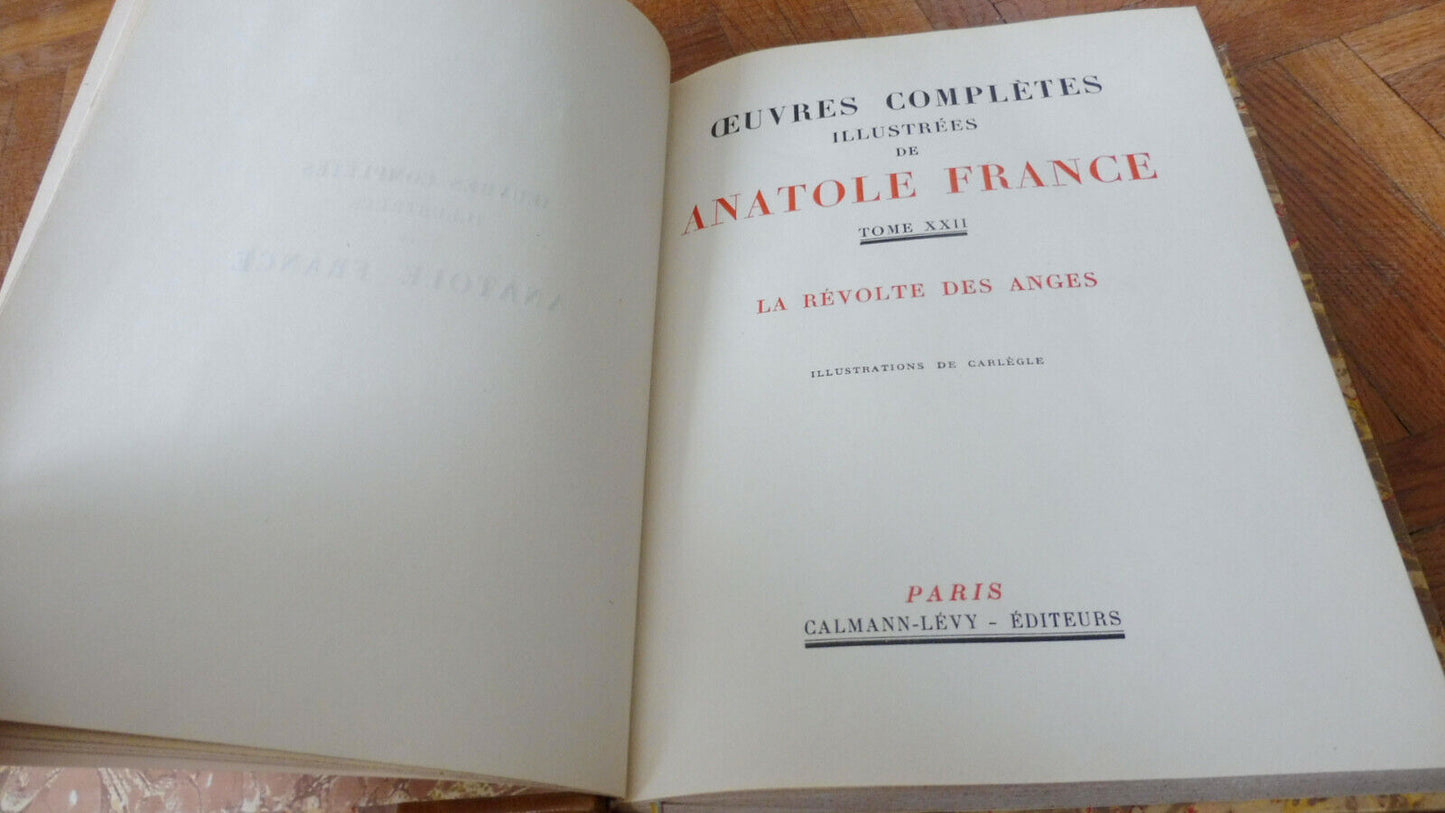 La Révolte des anges (Anatole France) 1949 illus. Carlègle