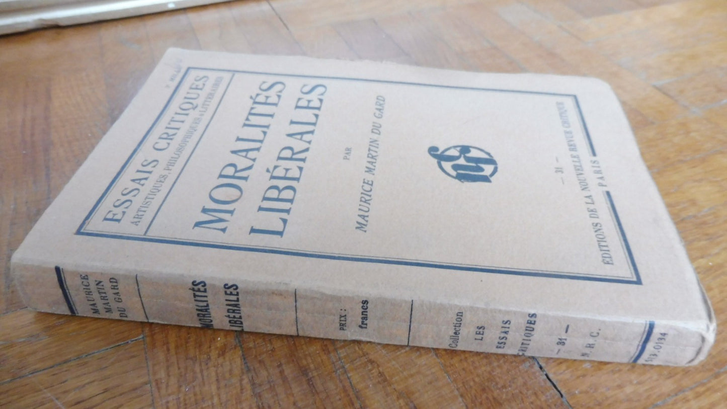 Moralités libérales (Maurice Martin du Gard) 1932
