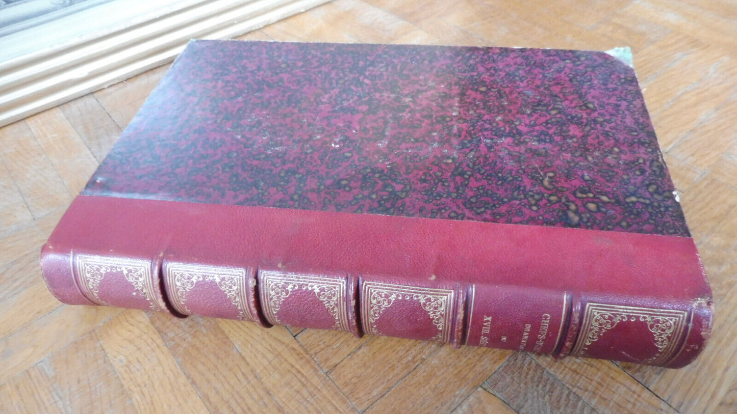 Chefs-d'oeuvres dramatiques du 18e siècle (Beaumarchais...) 1872 illus. Geffroy