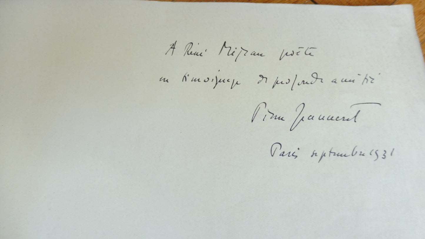Hommage à Gustave Jeanneret 1847-1927 s.d. ENVOI