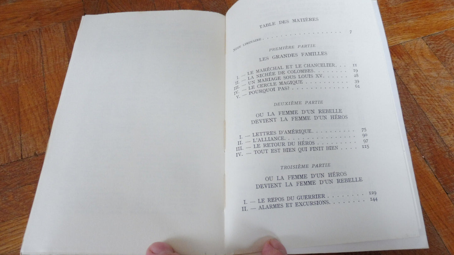 Adrienne ou la vie de Madame De La Fayette (André Maurois) 1961