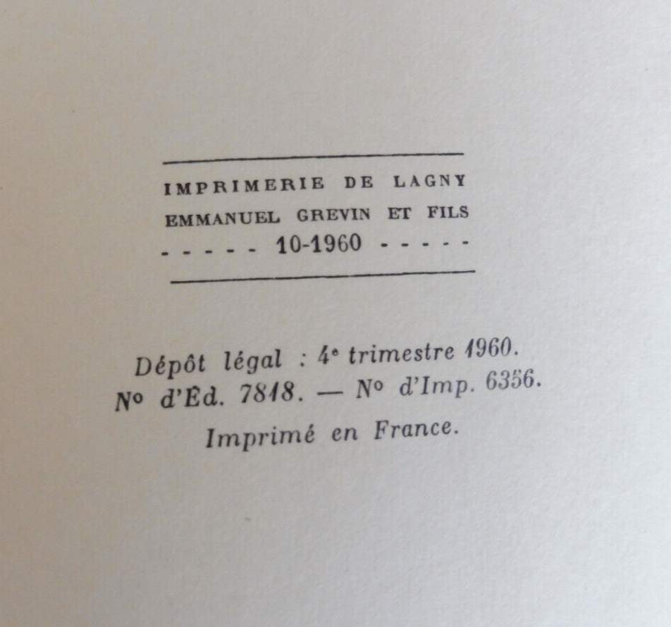 Les Tiroirs de l'inconnu (Marcel Aymé) 1960 EO