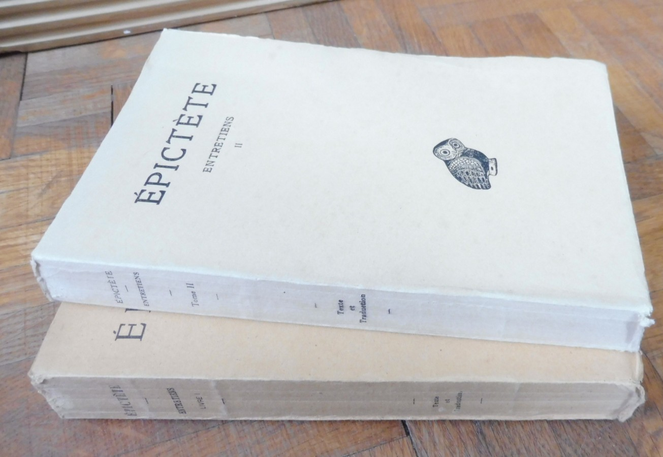 Entretiens d'Epictète 1949 2 vol.