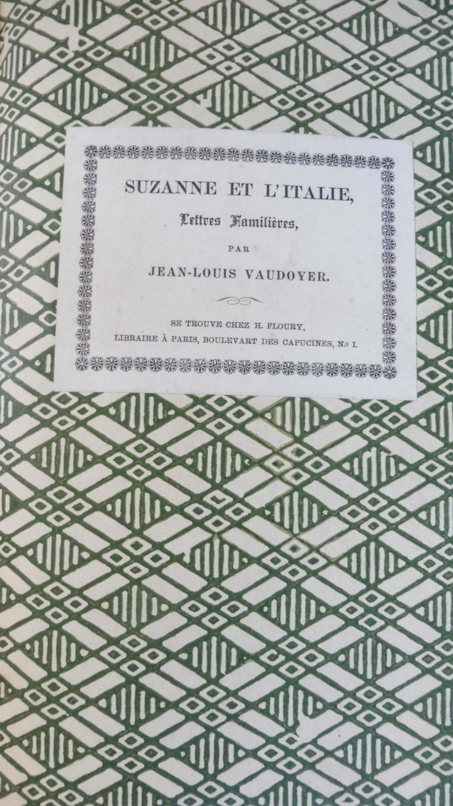Suzanne et l'Italie (Jean-Louis Vaudoyer) 1909 NUMEROTE 500 EX. Envoi à Lavedan