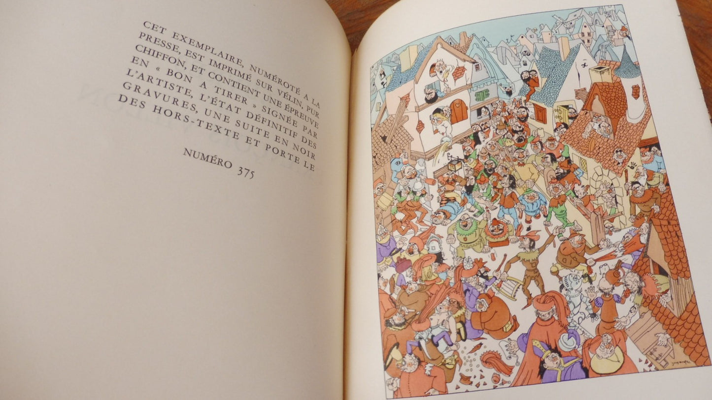 Oeuvres de François Villon 1943 illus. Dratz VELIN + suites + BàT signé