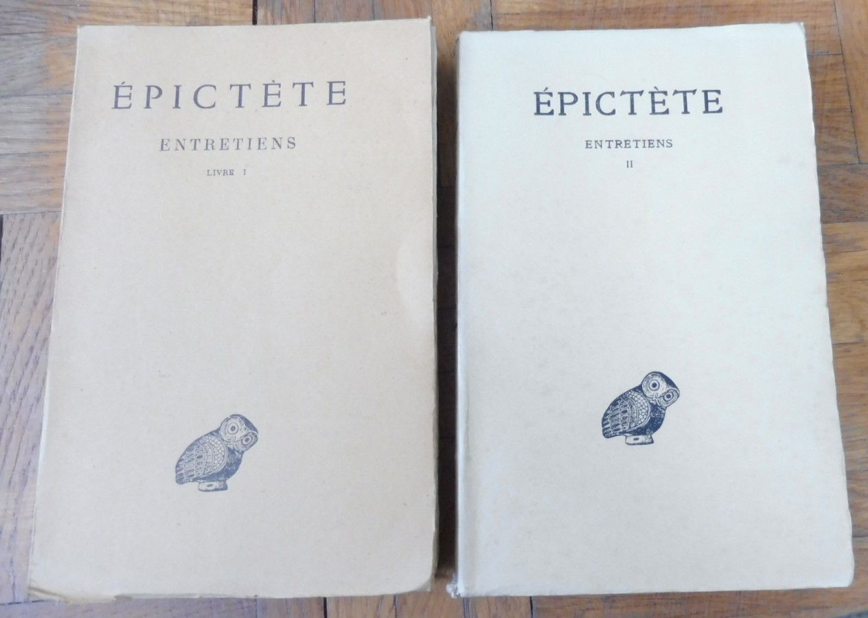 Entretiens d'Epictète 1949 2 vol.