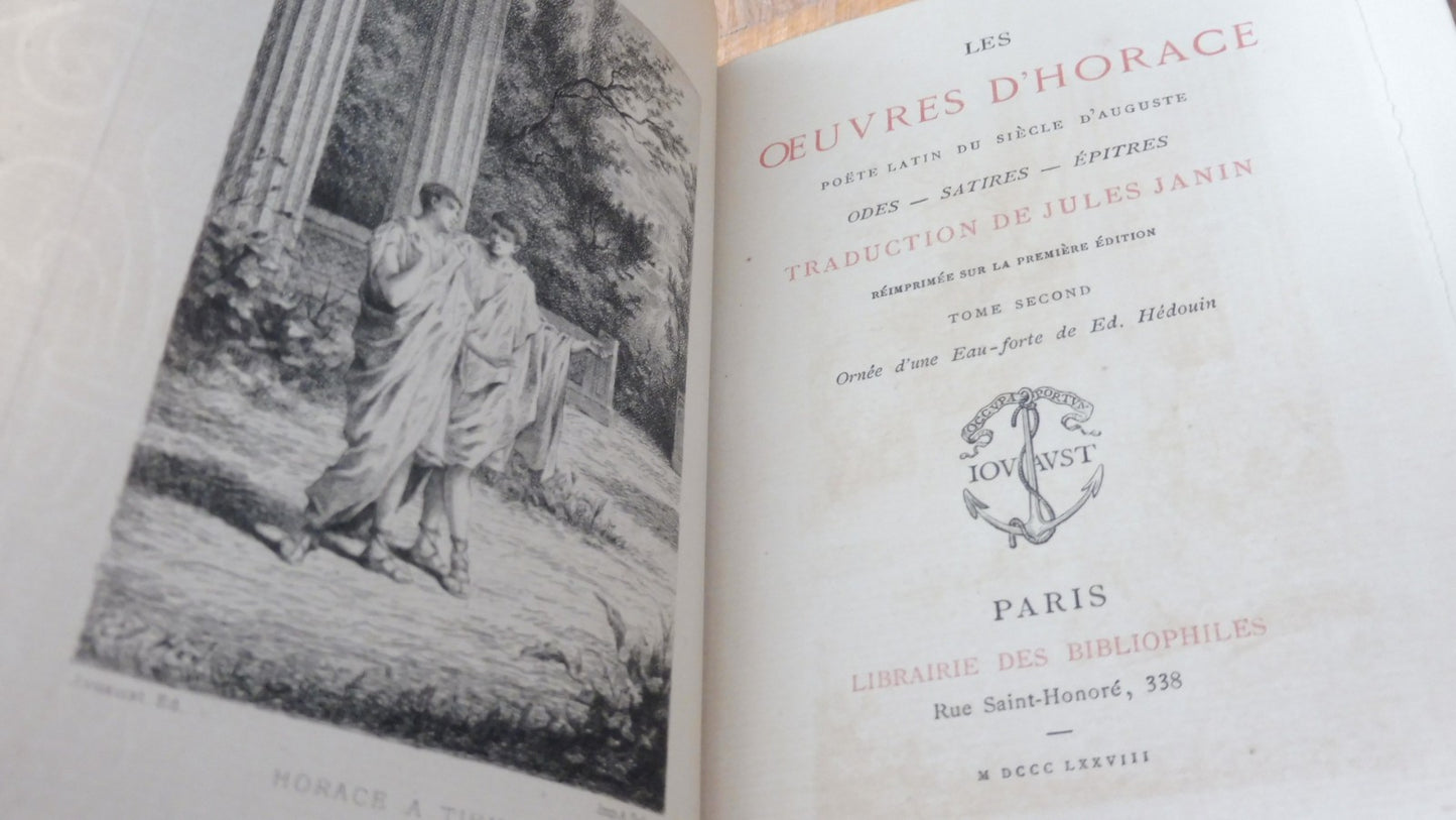 Oeuvres d'Horace 1878 2/2 JOUAUST