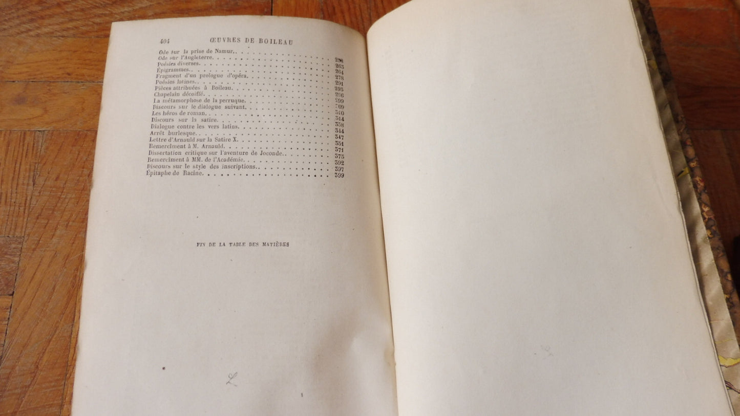 Oeuvres de Boileau s.d.