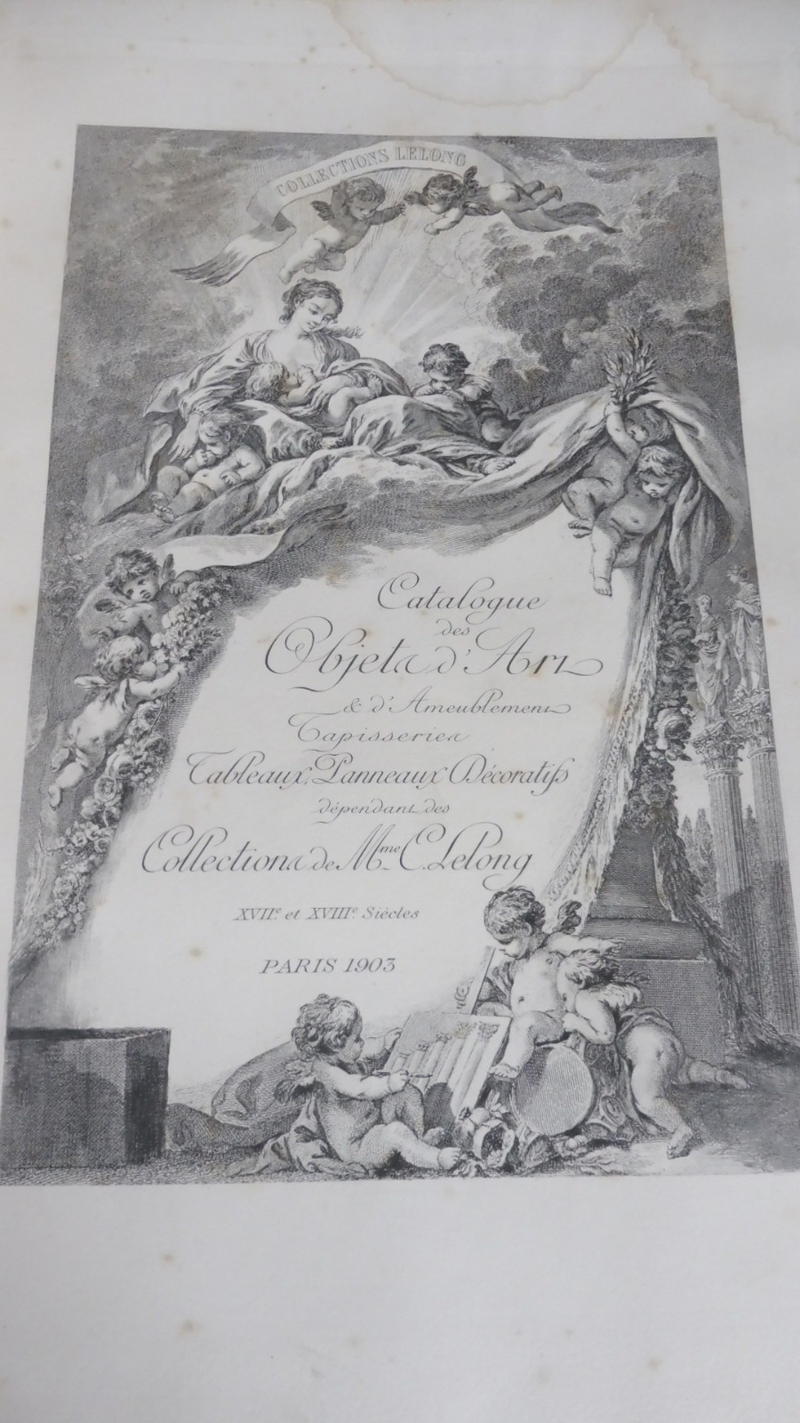 Collections de Mme. Lelong 1903 2 vol.