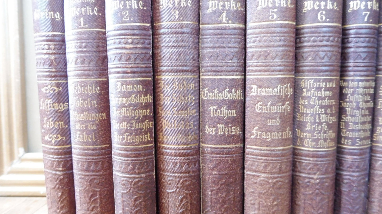 Lessings fämliche Werke (Gotthold Ephraim Lessing) s.d. 21 vol.