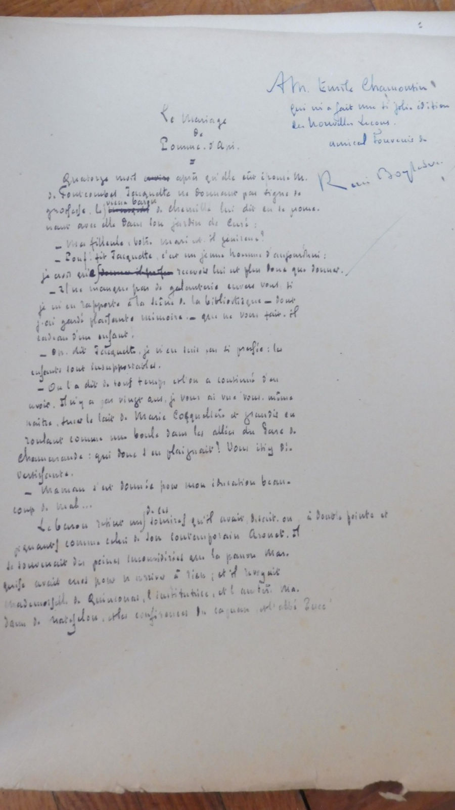 Le Mariage de Pomme d'Api (René Boylesve) 1924 JACOMET ENVOI