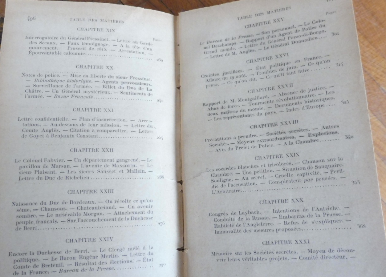 Un pair de France policier. 1815-1822 (Comte d'Hérisson) 1894