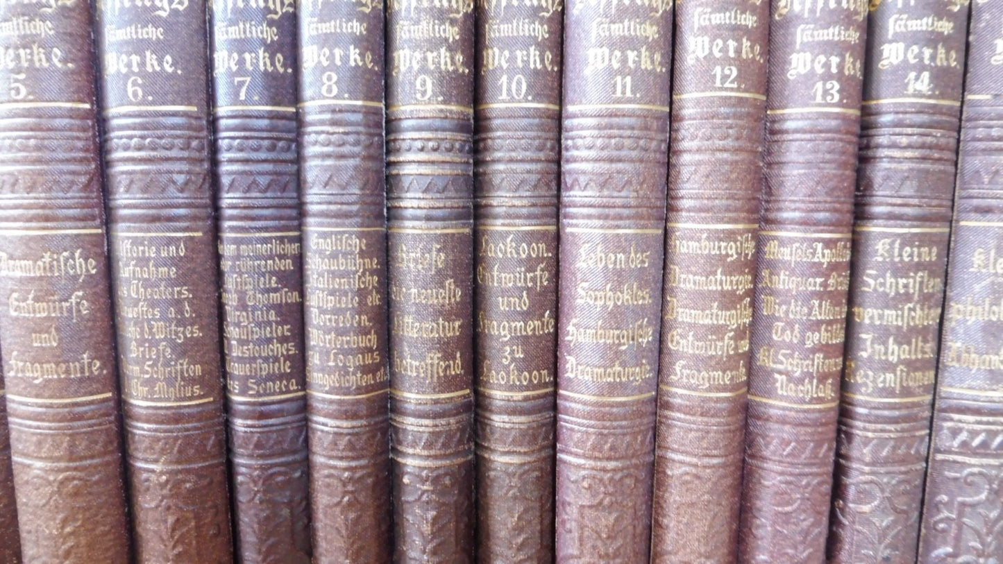 Lessings fämliche Werke (Gotthold Ephraim Lessing) s.d. 21 vol.