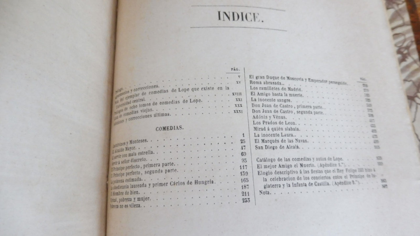 Comedias escogidas de Frey Lope Félix de Vega Carpio 1860