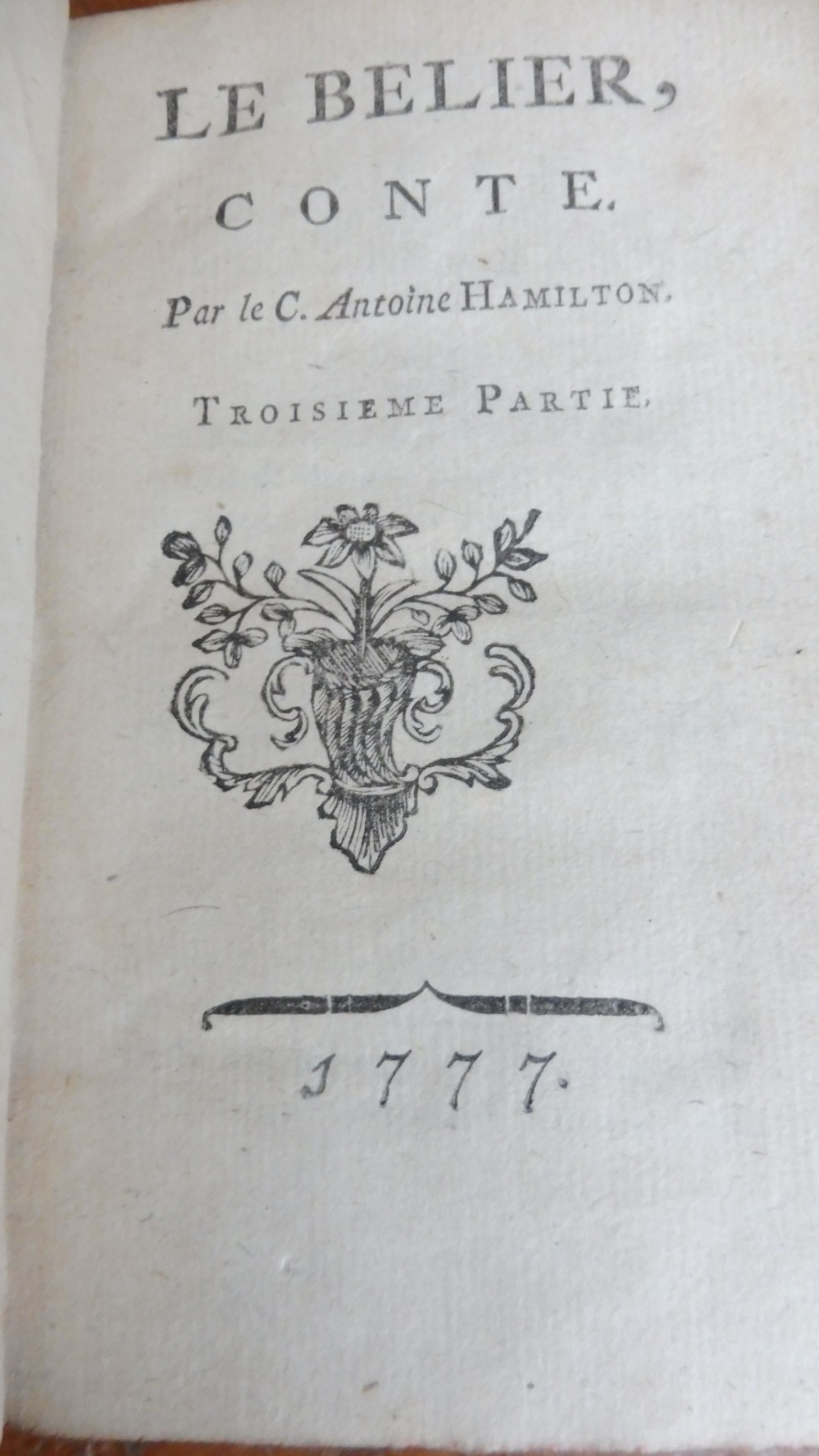 Oeuvres du comte Antoine Hamilton 1777 7/7
