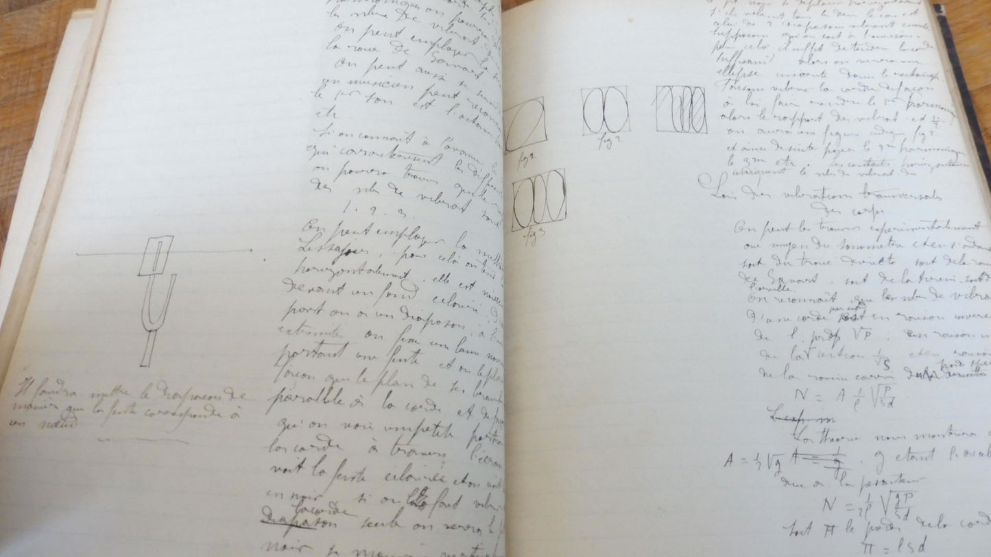 Conférences de René Blondlot 1883-84 SCIENCES PHYSIQUE MANUSCRIT