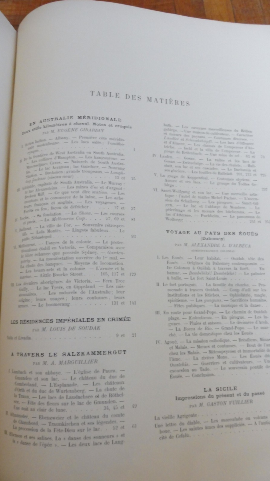 Le Tour du monde. Année 1895 (E. Charton) 1895 DAHOMEY, AUSTRALIE, CRIMEE...