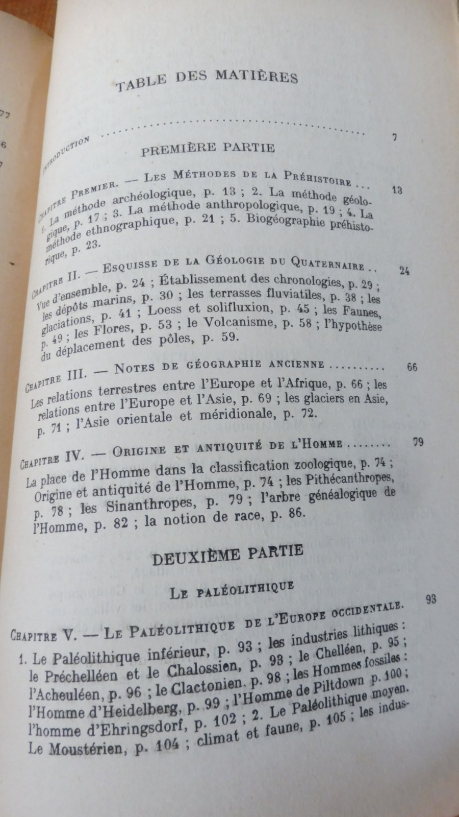 Manuel de préhistoire générale (Raymond Furond) 1943